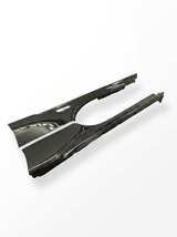 2019+ Ferrari SF90 Stradale Polished Side Skirts - Dry Carbon Fiber