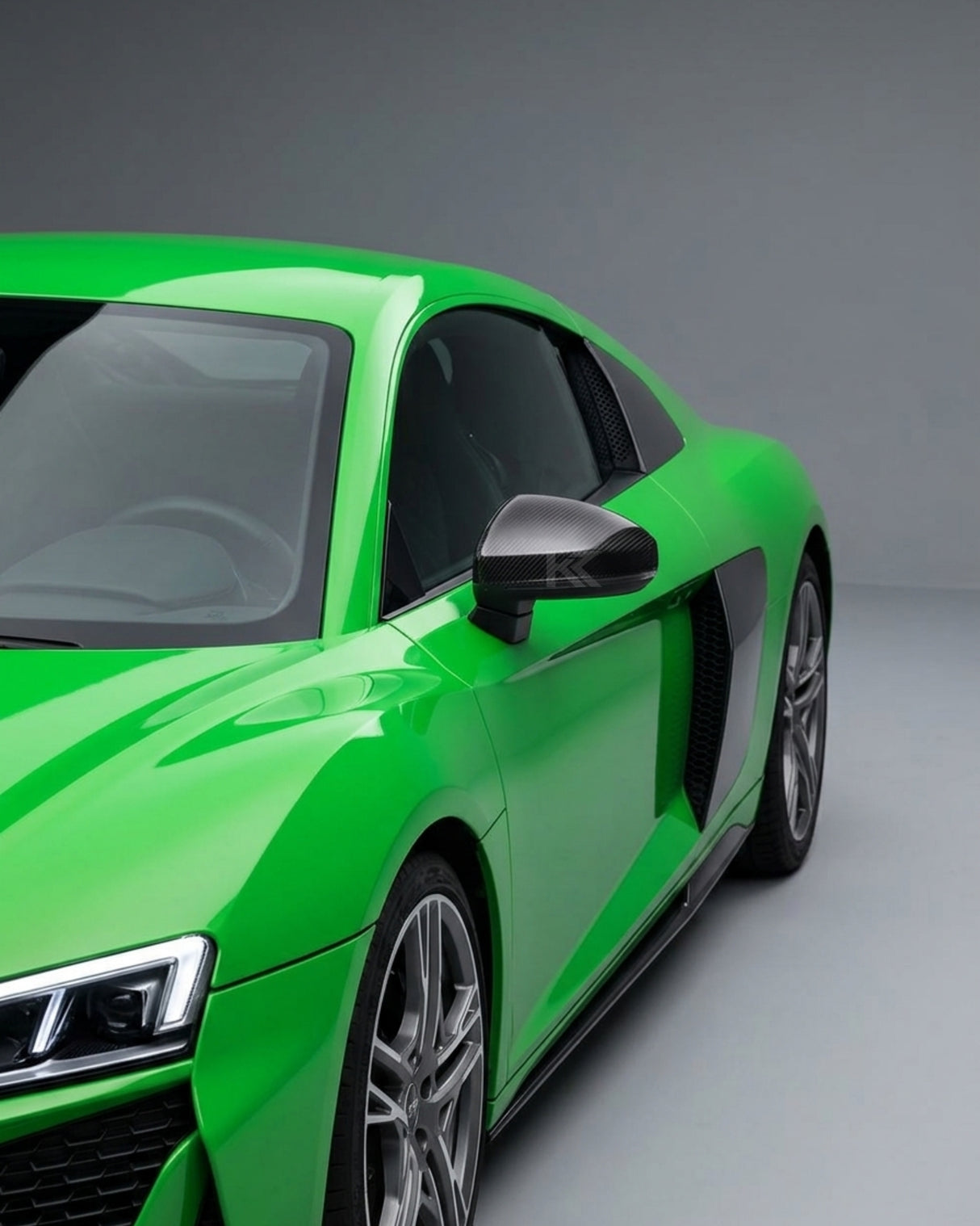 2019–2023 Audi R8 V10 Coupe Mirror Covers – Prepreg Dry Carbon Fiber