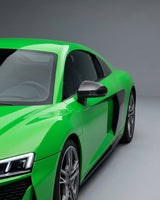 2019–2023 Audi R8 V10 Coupe Mirror Covers – Prepreg Dry Carbon Fiber