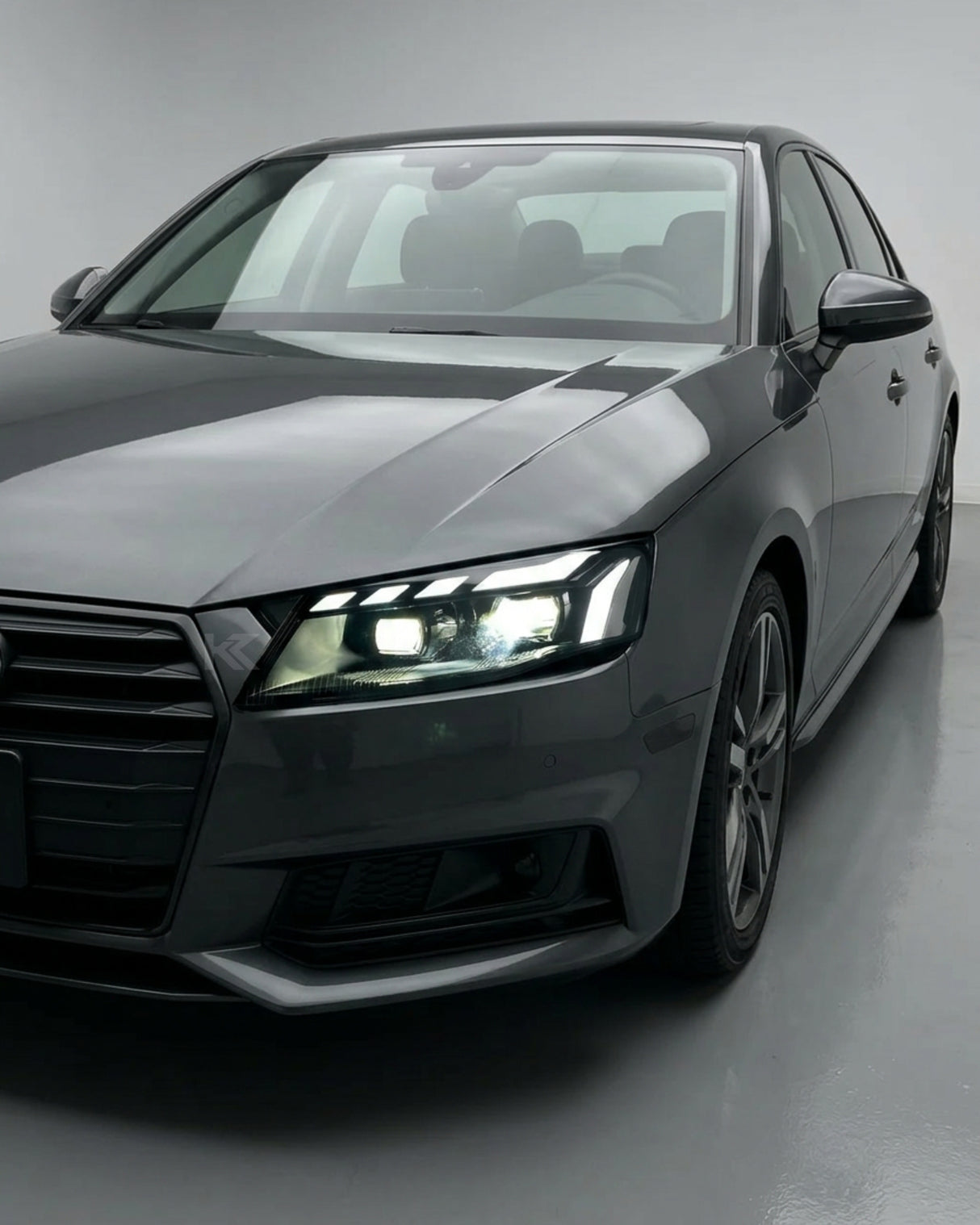 Audi A4 RS Style LED Headlight Assembly with Daytime Running Lights 2008 - 2012