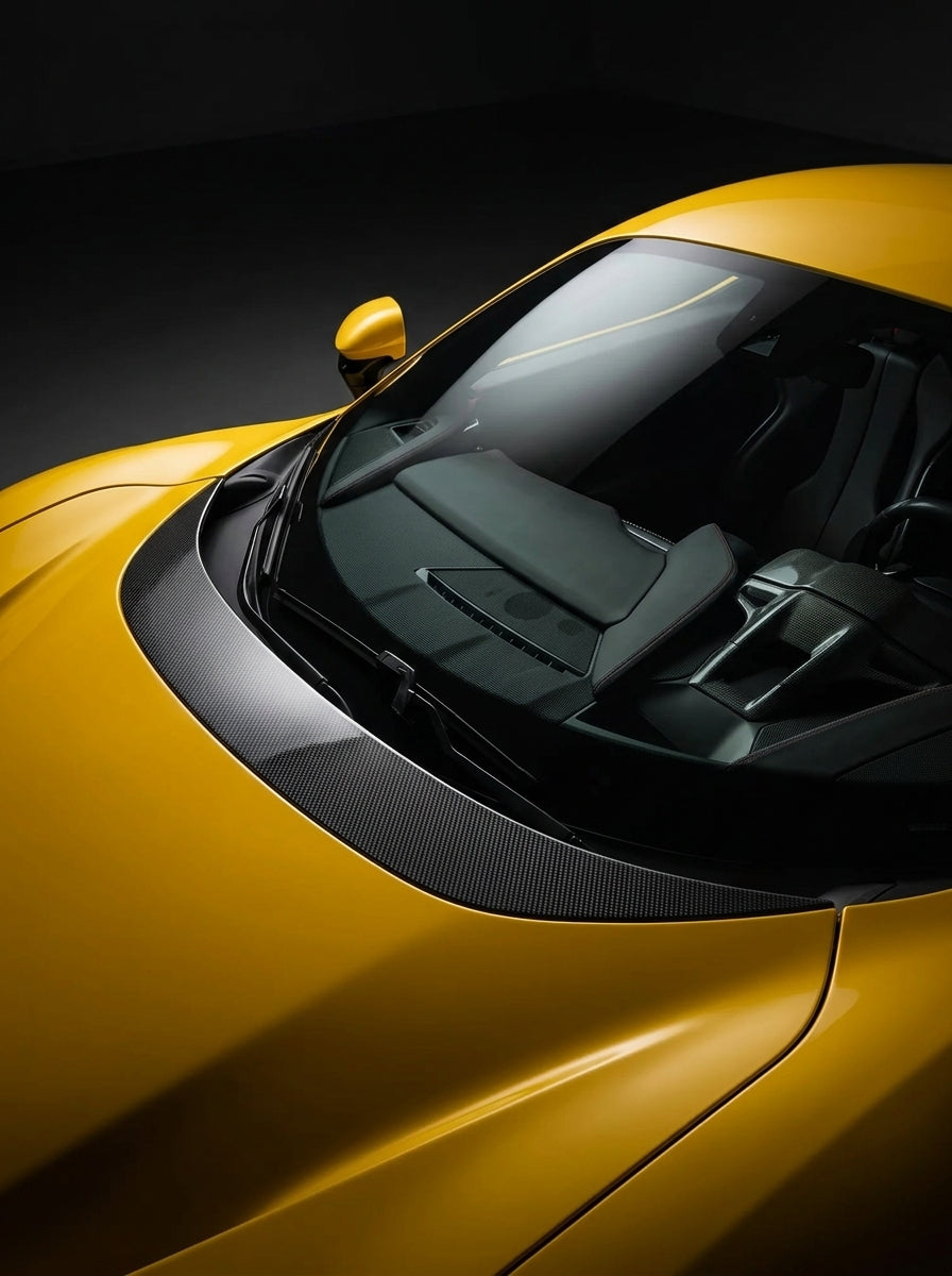 2019+ Ferrari SF90 Stradale OEM Style Wiper Cover - Dry Carbon Fiber