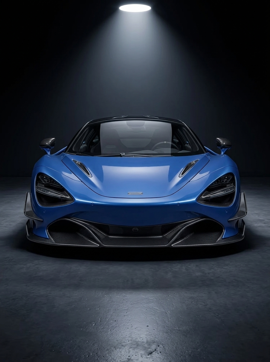 McLaren 720S Dry Carbon Fiber Front Lip Splitter Bolt-On 2017+