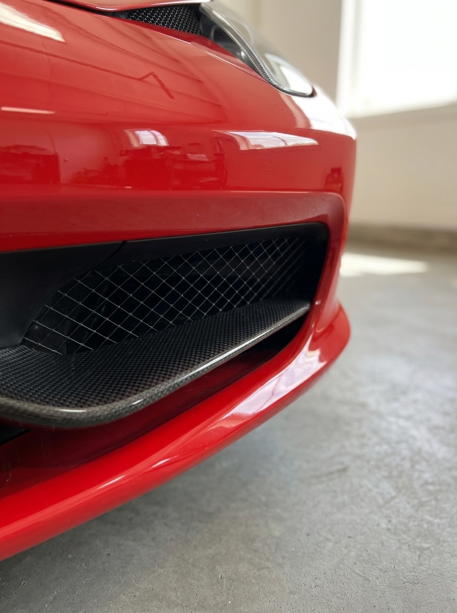 2010-2015 Ferrari 458 Italia Spider Front Grille Trim Cover - Dry Carbon Fiber