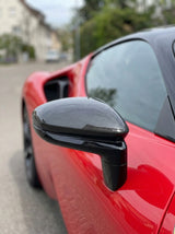 2019+ Ferrari SF90 Side Mirror Caps - Dry Carbon Fiber