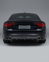 2013–2016 Audi A7 S-Line C7 Sportback Rear Bumper Diffuser – Carbon Fiber