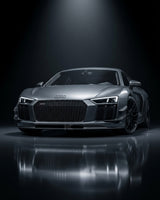 2016–2018 Audi R8 V10 & V10 Plus Coupe V-Design Front Lip Spoiler – Dry Carbon Fiber
