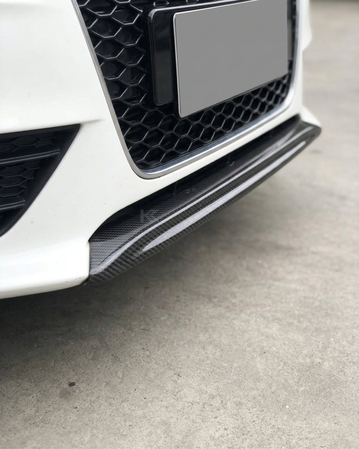 2016–2021 Audi A4 B9 Front Bumper Lip Splitter – Carbon Fiber