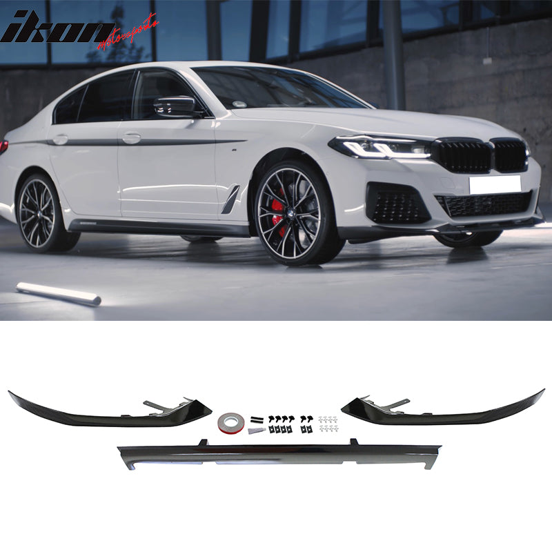 Fits 2021-2023 G30 G31 M550i Rear Diffuser+Front Bumper Lip+Side Skirt