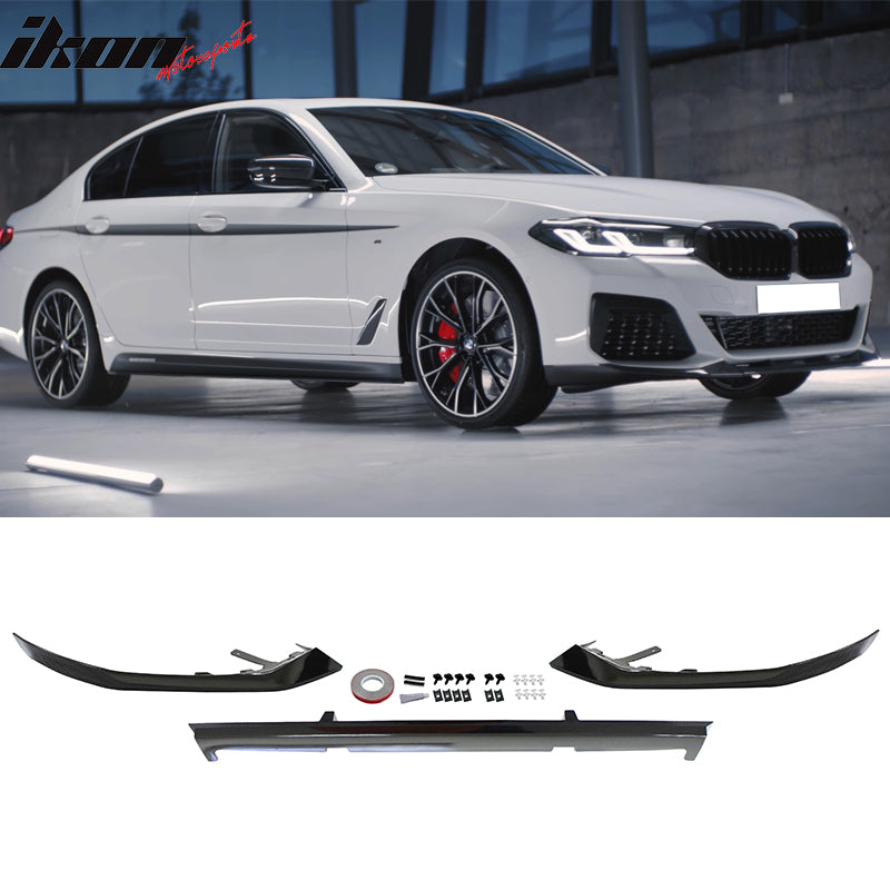Fits 2021-2023 G30 G31 MP Type 1 Rear Diffuser+Front Bumper Lip+Side S