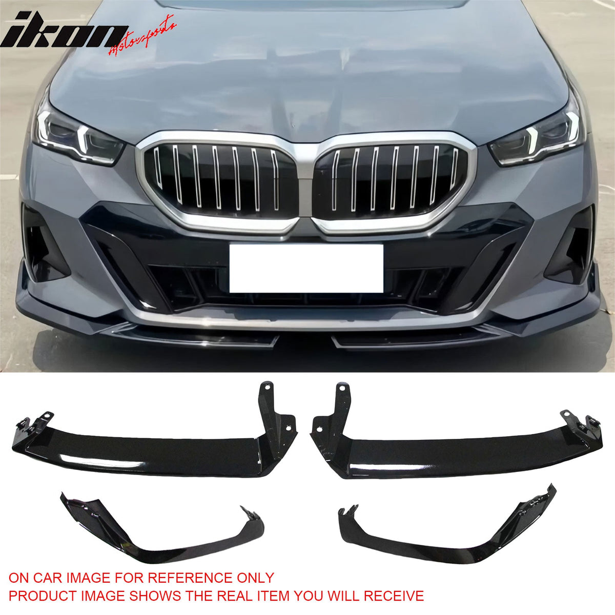 2024-2026 BMW G60 5-Series Front Bumper Lip+Rear Diffuser+Side Skirts