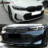 2023-2024 BMW G20 3-Series LCI & M340i MP Front Splitters Gloss Black