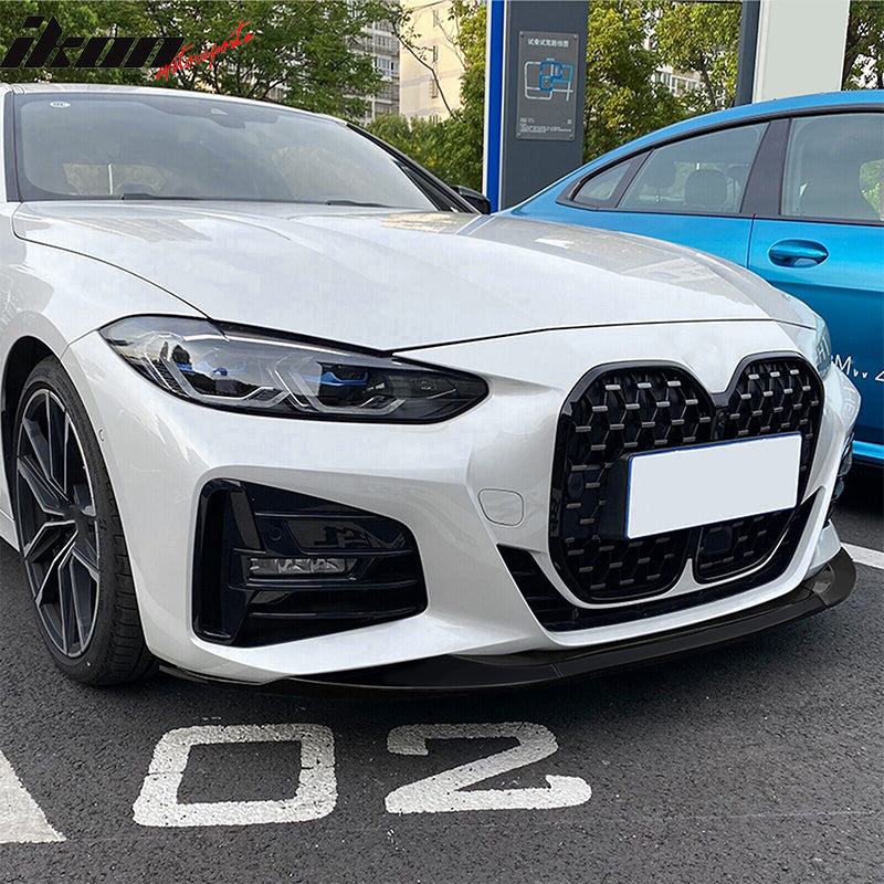 2021-2025 BMW G22 G23 4 Series M-Performance Black Front Bumper Lip