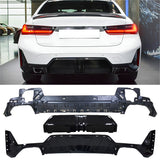 2023-2024 BMW G20 3-Series M340i MP Style Rear Diffuser Gloss Black