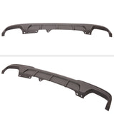 2011-2016 BMW F10 MP Black Rear Bumper Lip Diffuser Quad Twin Exhaust