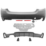 2014-2020 BMW F32 F33 xDrive MP Single Dual Exhaust Rear Bumper
