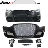 2013-2016 Audi A4 S4 RS4 Style Front Bumper Conversion No PDC W/Grille