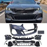 2024-2026 BMW G60 5-Series 530 540 550 Sedan & i5 (Not Fit M5) Front Bumper Cover Conversion Replacement Unpainted PP Polypropylene M Sport Style