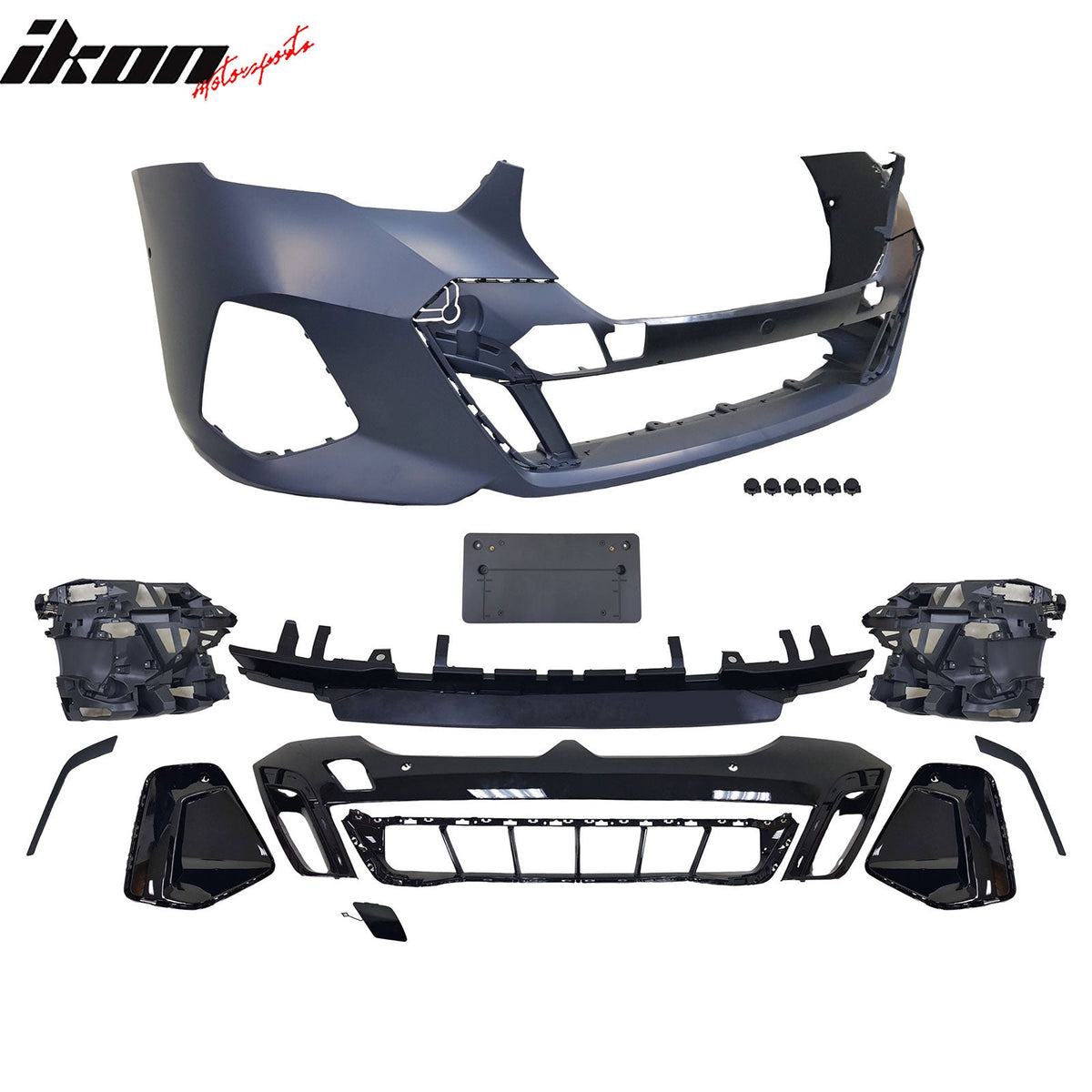 2024-2026 BMW G60 5-Series 530 540 550 Sedan & i5 (Not Fit M5) Front Bumper Cover Conversion Replacement Unpainted PP Polypropylene M Sport Style