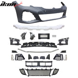 2019-2022 BMW 3 Series G20 Sedan M340 Style Black Front Bumper Cover