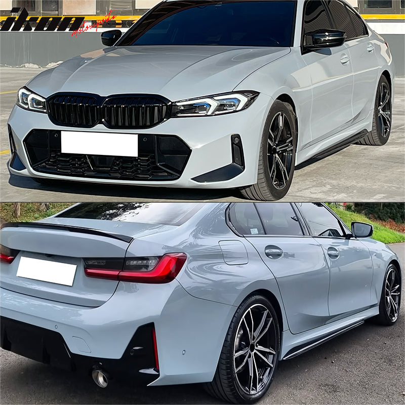 2023-2026 BMW G20 3-Series 330i MP Style Bumper+ Front Lip+ Rocker Panels
