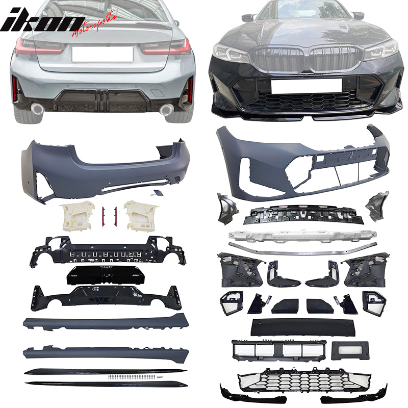 2023-2026 BMW G20 3-Series 330i MP Style Front Rear Bumpers+ Rocker Panels