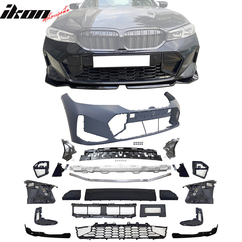 2023-2026 BMW G20 3-Series 330i MP Style Bumper+ Front Lip+ Rocker Panels