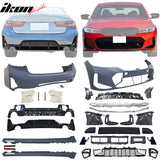 2023-2026 BMW G20 3-Series LCI& M340i Front Rear Bumper+Side Skirt w/ Light