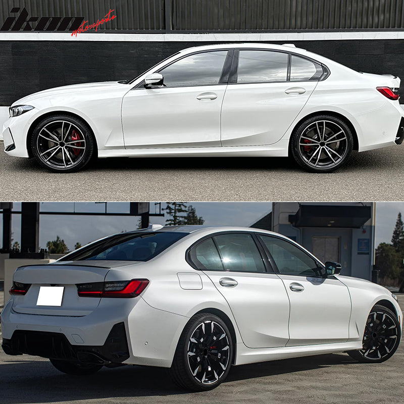 2023-2026 BMW G20 3-Series LCI& M340i Front Rear Bumper+Side Skirt w/ Light