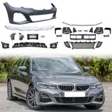 2019-2022 BMW 3 Series G20 Sedan M-Tech Style Black Front Bumper Cover
