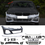 2019-2022 BMW 3 Series G20 Sedan M-Tech Style Black Front Bumper Cover