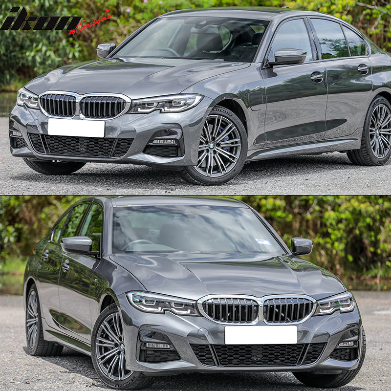 2019-2022 BMW 3 Series G20 Sedan M-Tech Style Black Front Bumper Cover