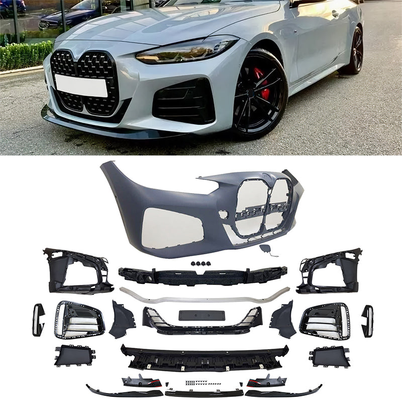 2021-2026 BMW 4-Series G22 G23 MP Style Unpainted Front Bumper Cover