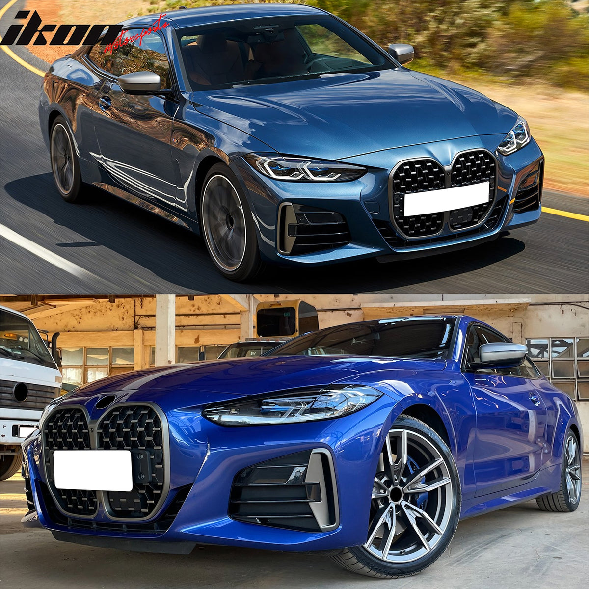 2021-2027 BMW 4-Series G22 G23 Front + Rear Bumper Cover + Side Skirts