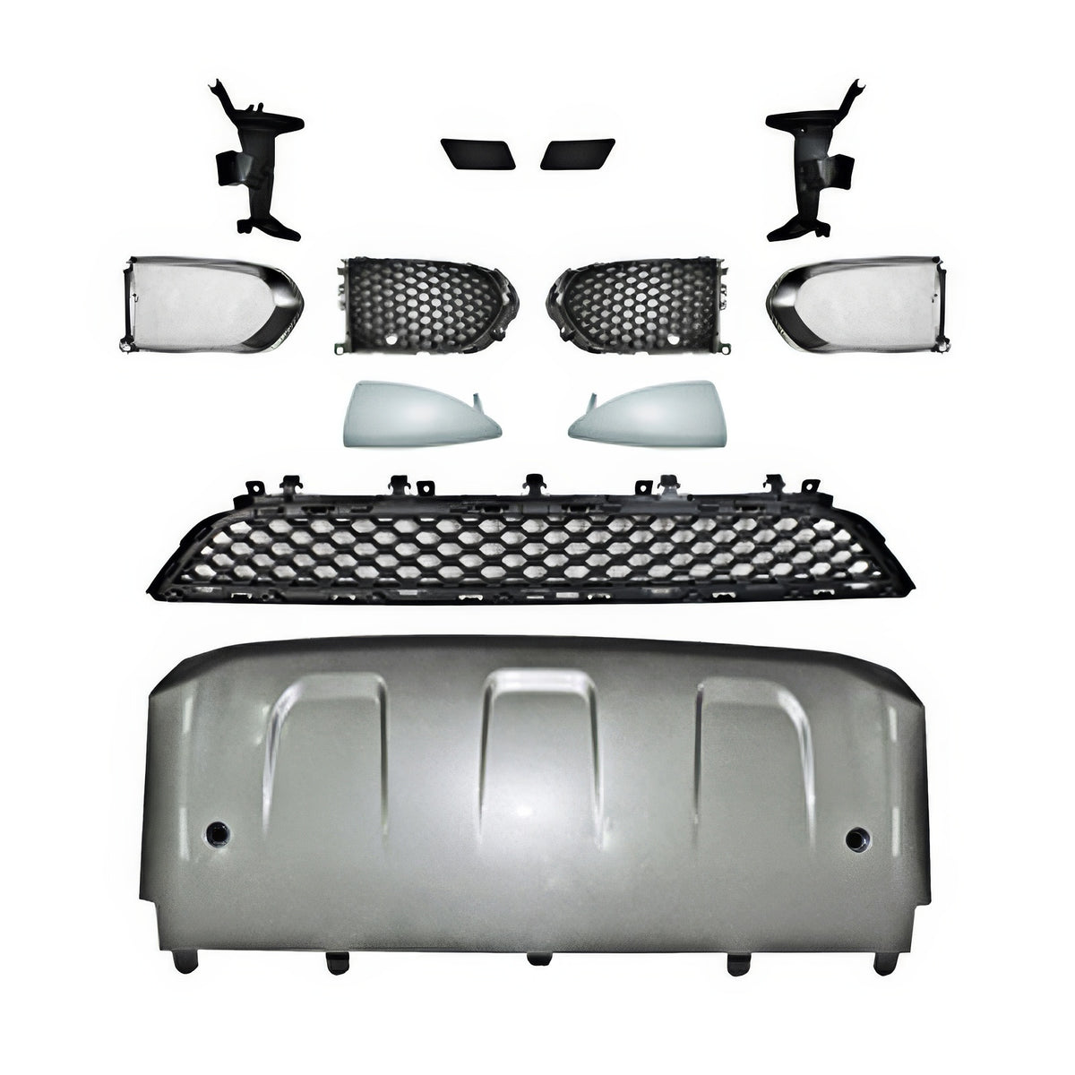 2017-2020 Jaguar F-Pace S Style PP Front Bumper Cover With Grille