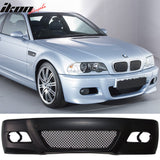 Fits 99-06 E46 2Dr M3 PP Front Bumper + Fog Light Cover + Fog Lamp
