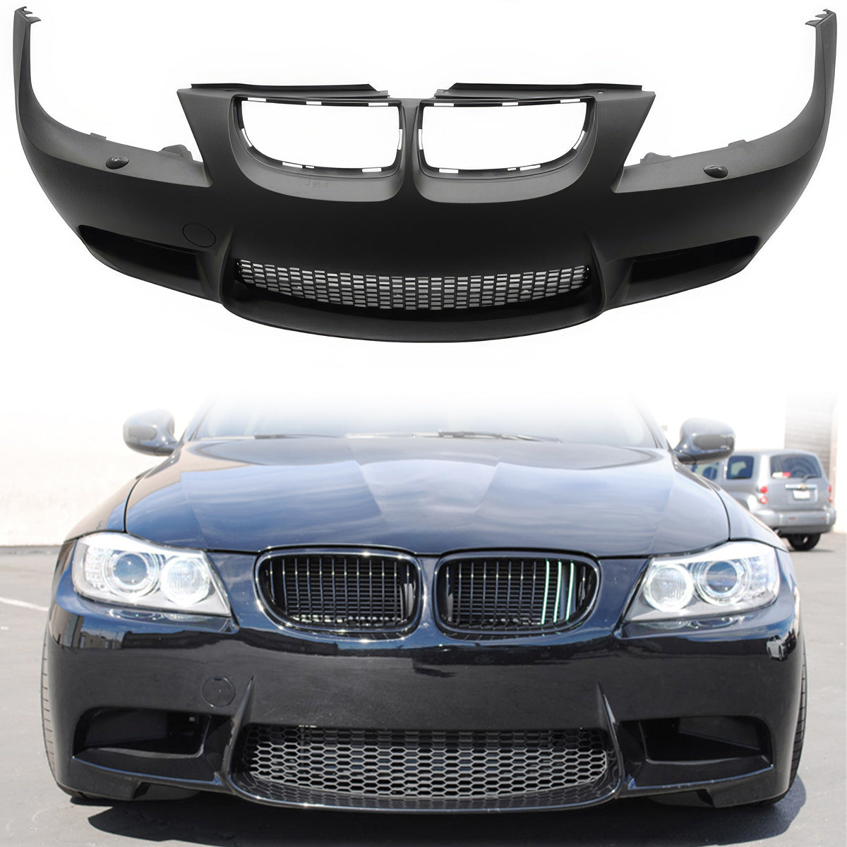 2006-2008 BMW E90 3-Series M3 Style Front Bumper Cover W/ Air Duct