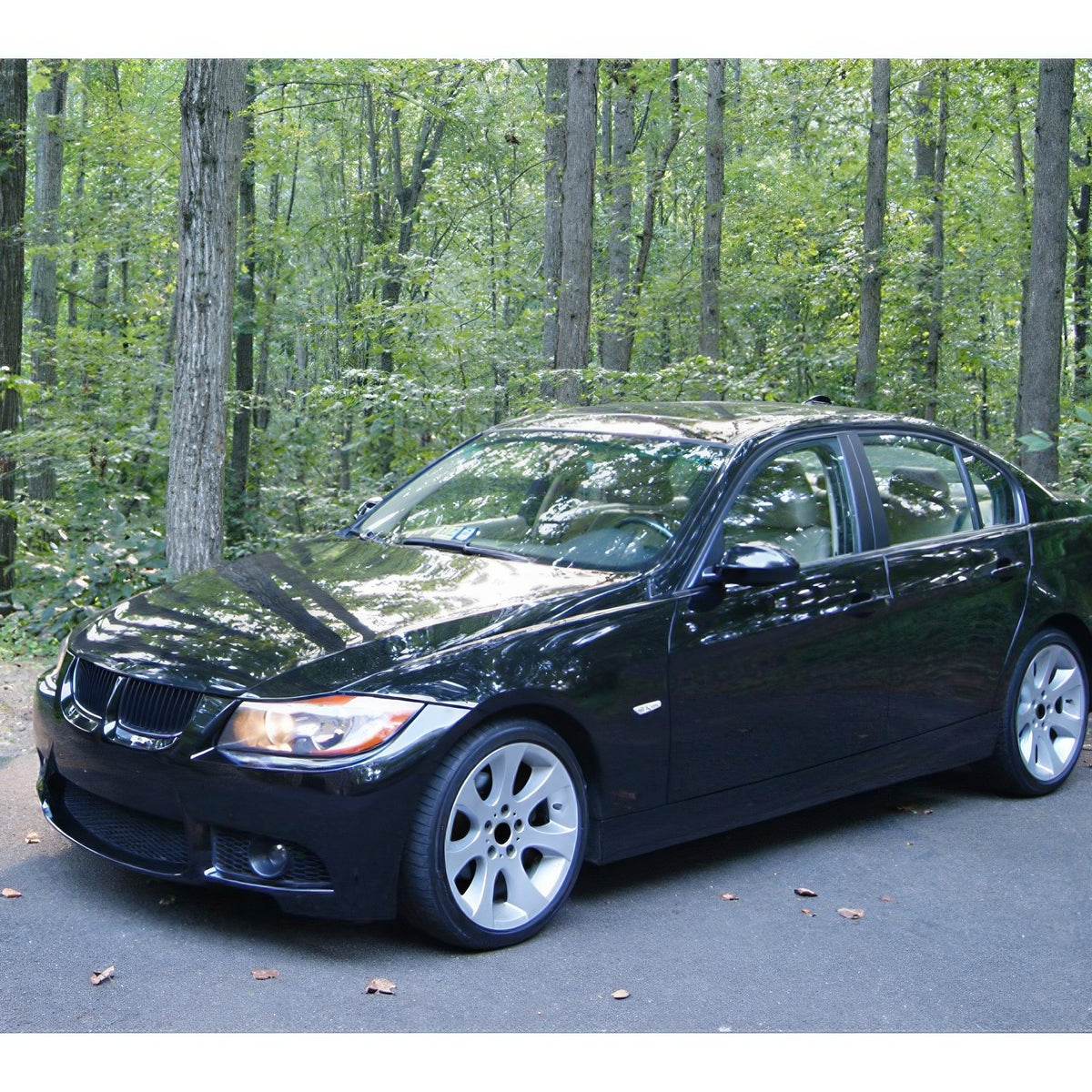 Front Bumper Cover for Bmw E90 E91 3 Series Sedan 2006-2008 M3 Style W/ Fog Cover