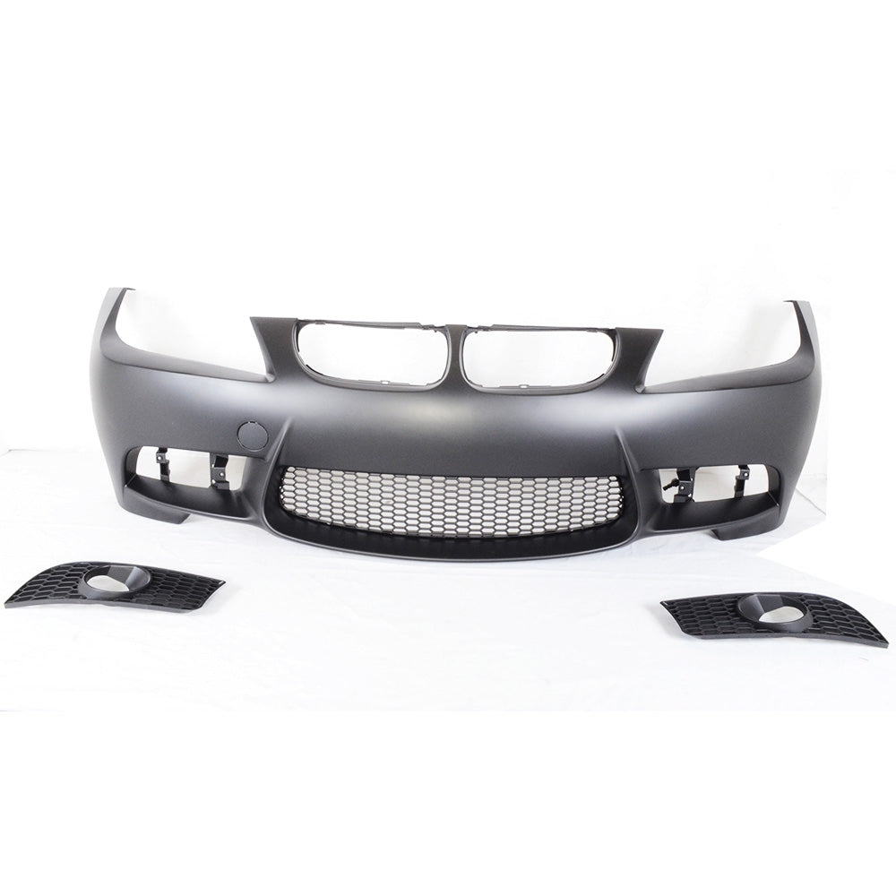 Front Bumper Cover for Bmw E90 E91 3 Series Sedan 2006-2008 M3 Style W/ Fog Cover