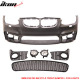Fits 11-13 E92 E93 2Dr LCI M4 Conversion Front+Rear Bumper Kit PP