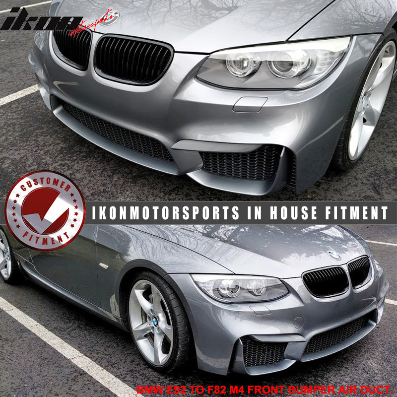 Fits 11-13 E92 LCI M4 Polypropylene Front Bumper Air Duct Mesh Grille