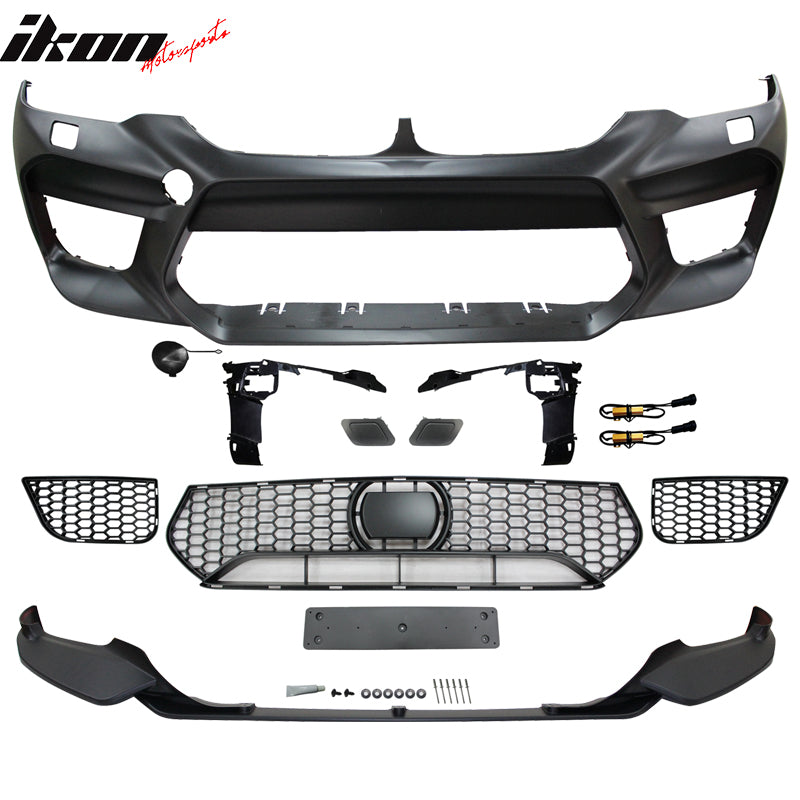 2017-2020 BMW G30 to M5 Style Front Rear Bumpers Side Skirts Fenders