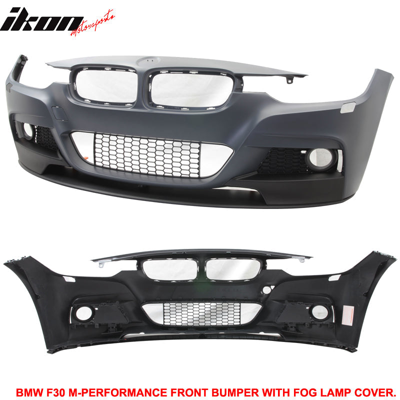 Fits 12-18 F30 M Performance Front Bumper Fog Cover PDC