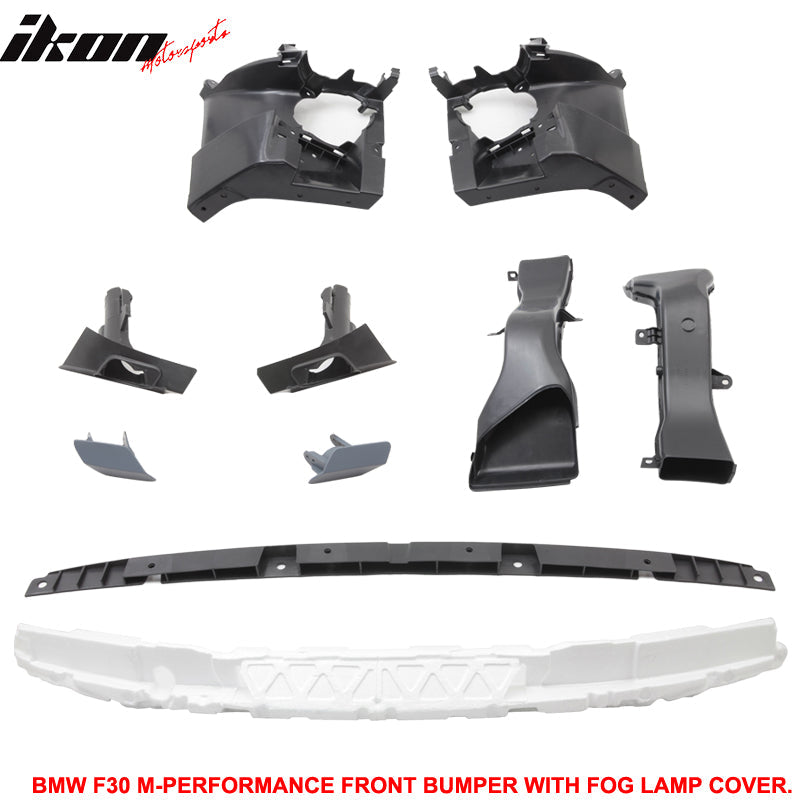Fits 12-18 F30 M Performance Front Bumper Fog Cover PDC