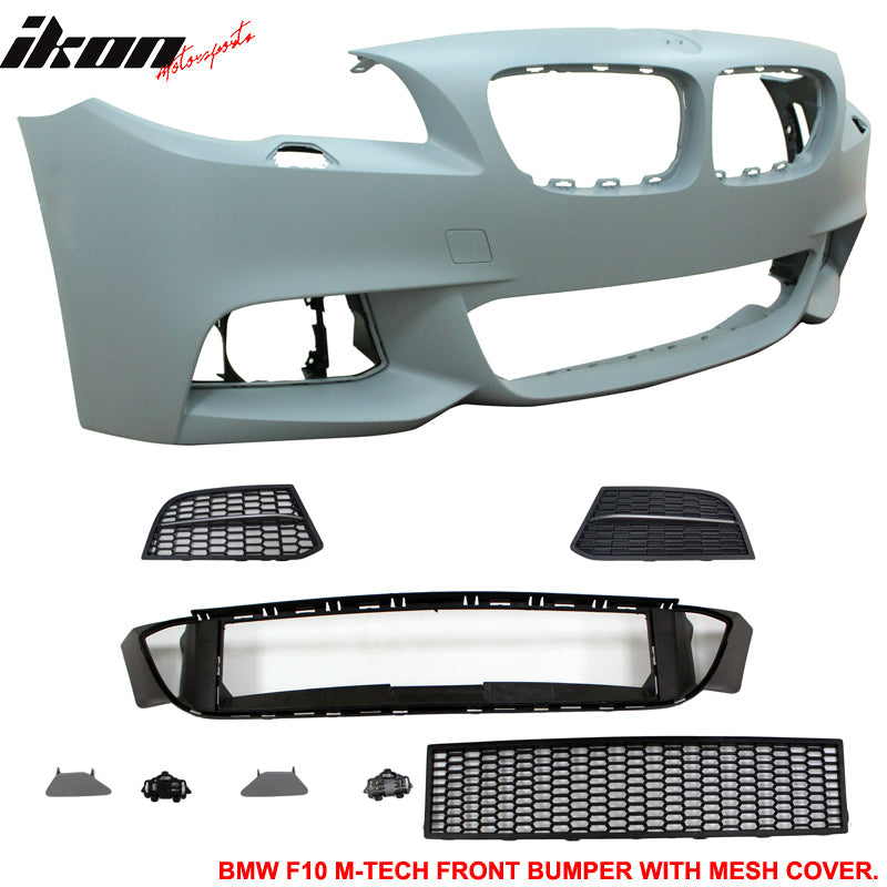 2014-2016 BMW F10 LCI Mtech Front Bumper + Rear Bumper W/ Twin Outlet