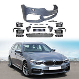 Fits 17-20 BMW G30 MT Front Bumper Fog Cover Grille - PP