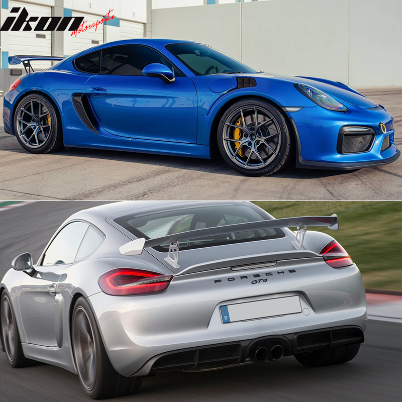 2013-2016 Cayman Boxster GT4 Style Front Bumper + Fender Rear Diffuser