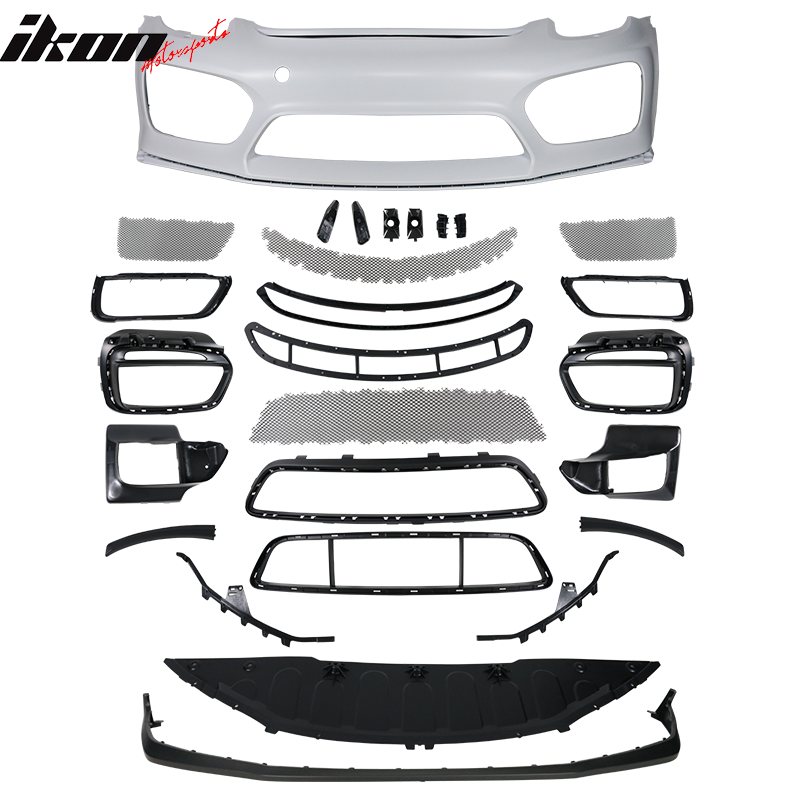 2013-2016 Cayman Boxster GT4 Style Front Bumper + Fender Rear Diffuser