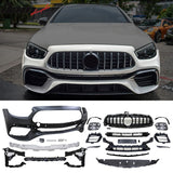 2021-2023 Benz W213 E-Class E63 Style Unpainted Front Bumper Cover