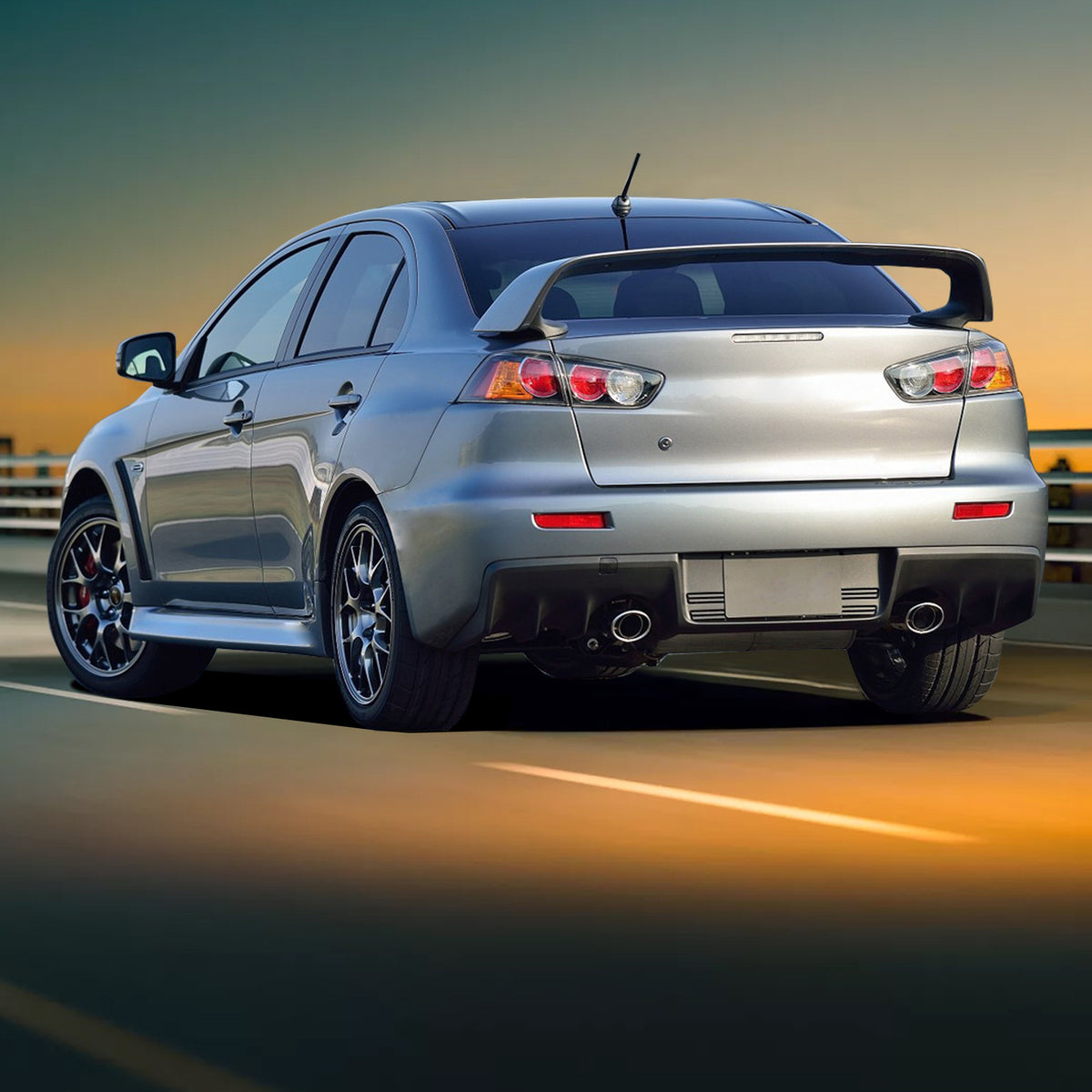 2008-2015 Mitsubishi Lancer EVO X Style Rear Bumper Cover PP