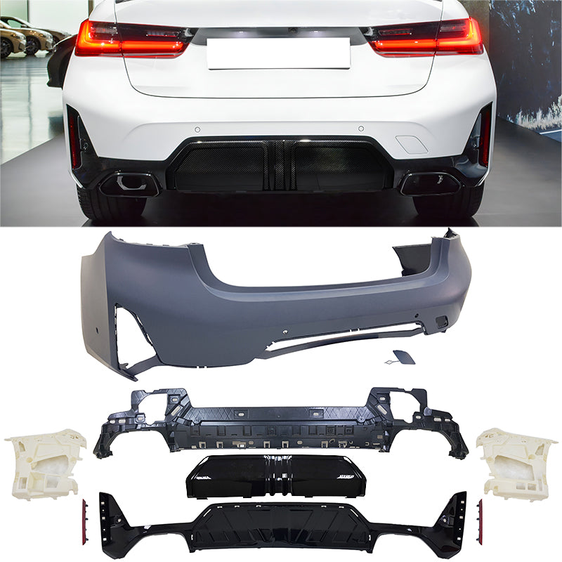 2023-2026 BMW G20 3-Series LCI M340i M-P Style Rear Bumper Cover Set